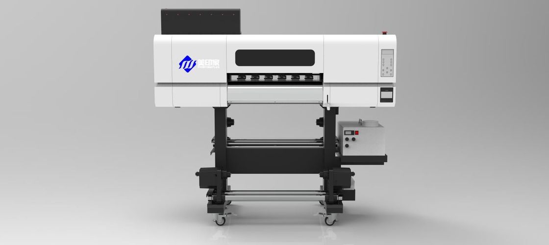 CMYK Beyaz Baskı için 1500ml UV Mürekkepli 1800 DPI Roller Isıtma DTF UV Yazıcı