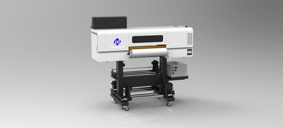 CMYK Beyaz Baskı için 1500ml UV Mürekkepli 1800 DPI Roller Isıtma DTF UV Yazıcı